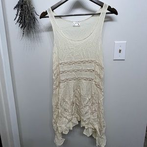 Free People Intimates- cream slip dress
